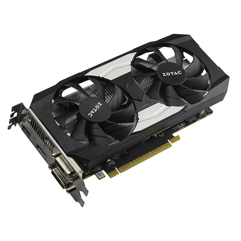 ZOTAC Видеокарта GTX 1050Ti 4 Гб GPU GTX1050 Ti 4 Гб OC видеокарта карта для GeForce nVIDIA GTX1050Ti разгон 128 бит видеокарта