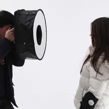 45cm Universal Portable Round Softbox Flash Diffuser Softbox Cameras Portrait Photo Studio Kits Universal Portable