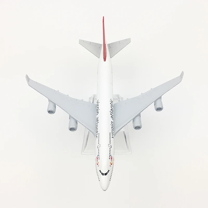 Модель самолета Virgin Atlantic модель Боинг 747 16 см из металлического сплава 1:400 игрушка