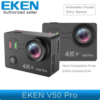 

Newest EKEN V50 Pro Action Camera Ambarella Chipset Sony Sensor 4K 30FPS Motorcycle Camera WiFi Waterproof Mini Sports Camera