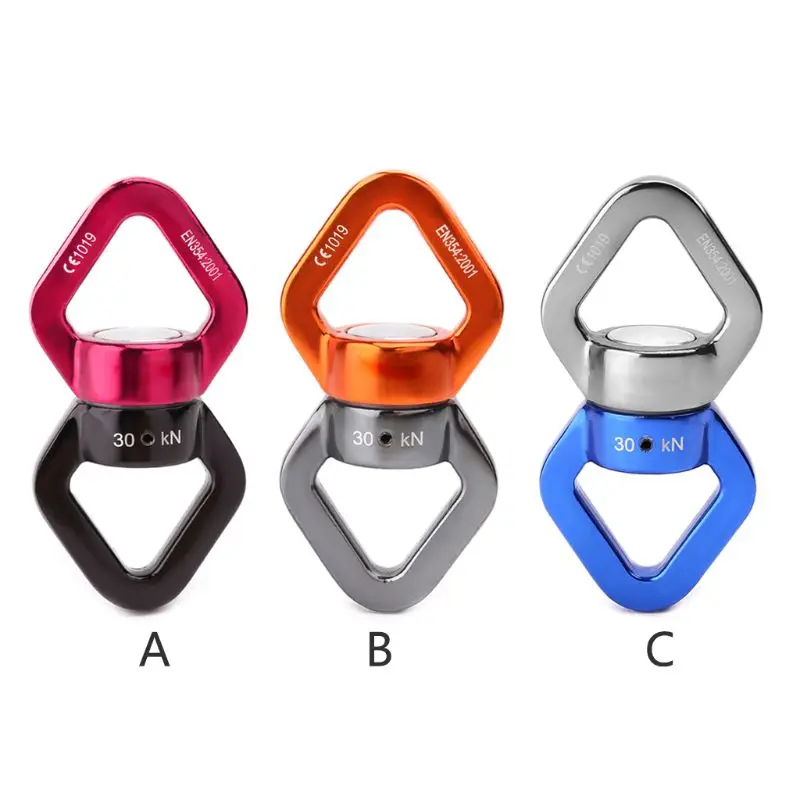

Outdoor Rock Climbing Rotary Rope Connector Rappel Device Hammock Yoga Carabiner