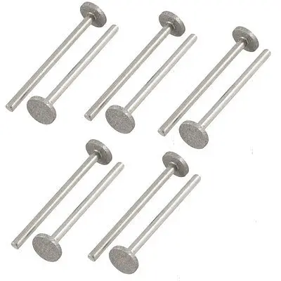 

3mm Shank 8mm Flat Head Buffing Diamond Burr Bits Grinders