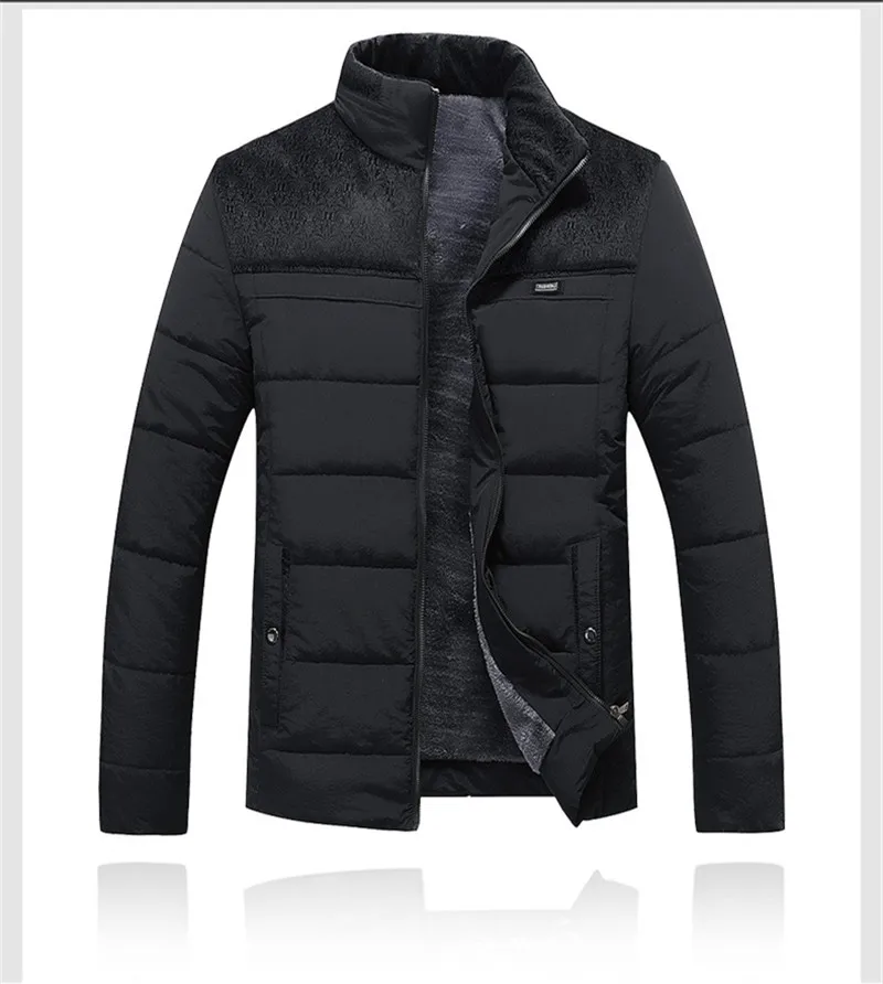 Зимняя мужская куртка, модная мужская парка со стоячим воротником, мужские плотные куртки и пальто, мужские зимние парки M-4XL