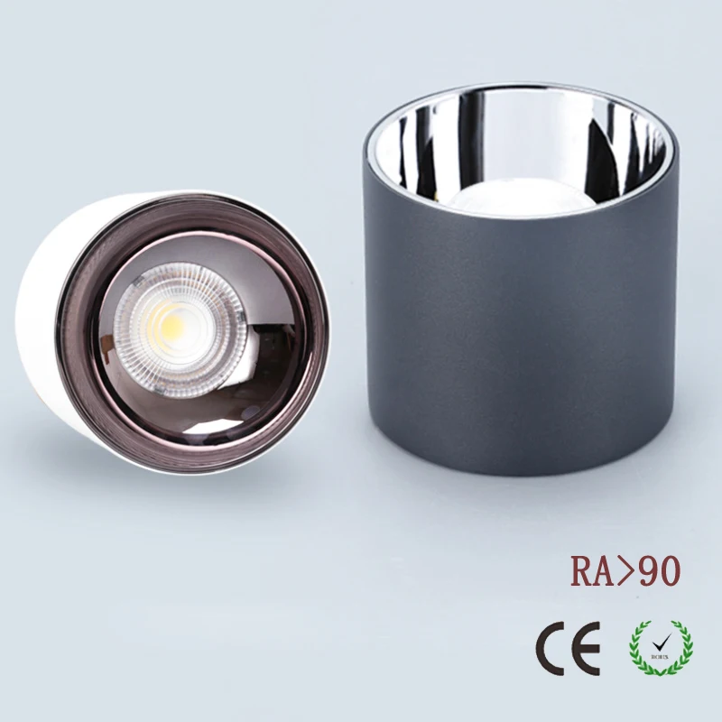 

Modern aluminum Round high power led ceiling lamp surface mounted 12w 18w 30w COB ceiling light AC90-265V RA>90