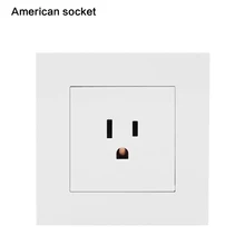 Белый стандарт США три-настенный Разъем Порт розетки панели универсальный разъем, США Разъем для 86 Боттон задняя коробка