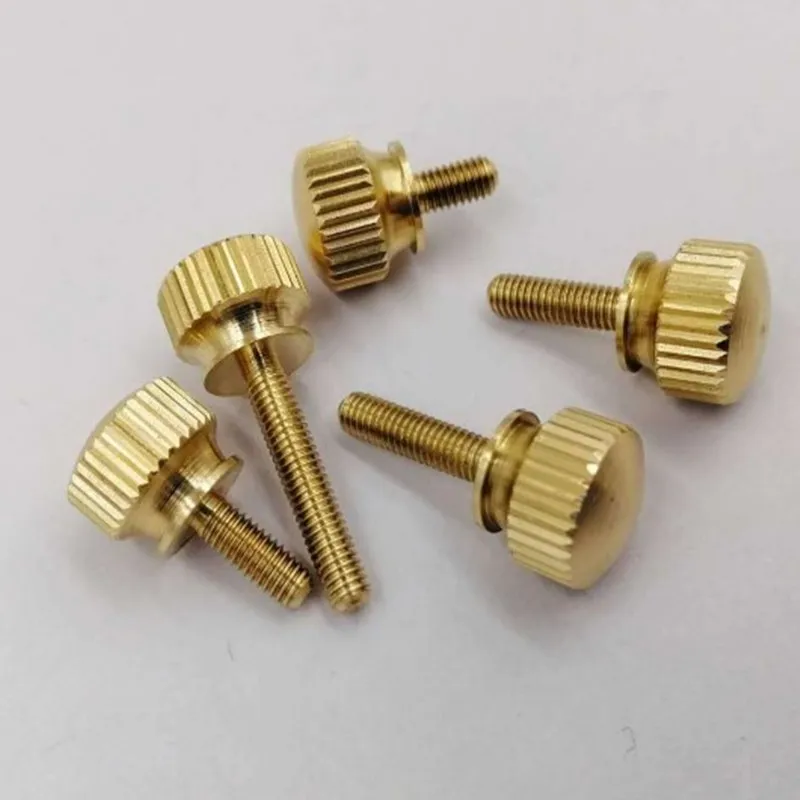 

10PCS M3 M4 M5 M6 Hand Tighten Brass Knurled Screws Copper Twist Knurled bolts Computer Chass Bolt Thumb Screw