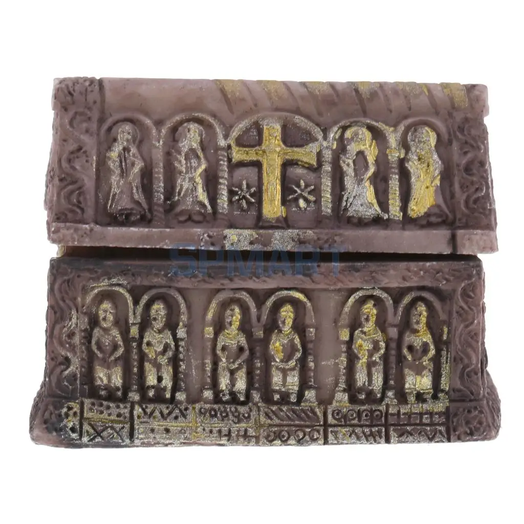 1x Mini Resin Sand Scene Casket Coffin Model for DIY Layout Landscape Scenery Diorama Wargame Games Parts
