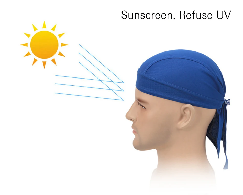 Стоящая велосипедная Кепка, Пиратская Кепка, быстрая сухая головная повязка для велосипеда, банданы для верховой езды, летний шарф для женщин и мужчин, головной убор для плавания
