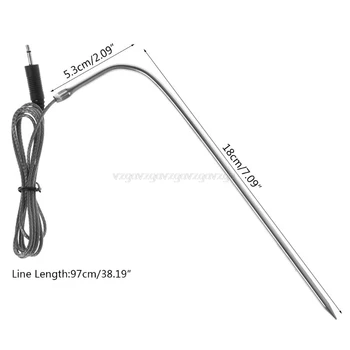 

Waterproof Thermometer Hybrid Probe Replacement for Digital Cooking Food Meat Thermometer F20 19 Dropship