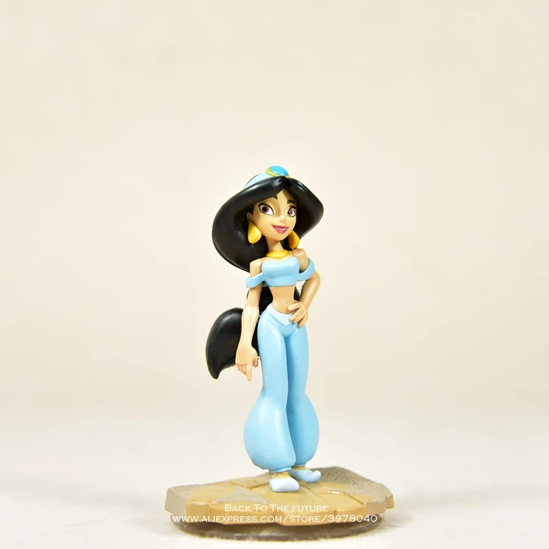 Disney Aladdin Jasmine Princess 9cm Action Figure Anime Mini Decoration PVC Collection Figurine Toys model for children gift