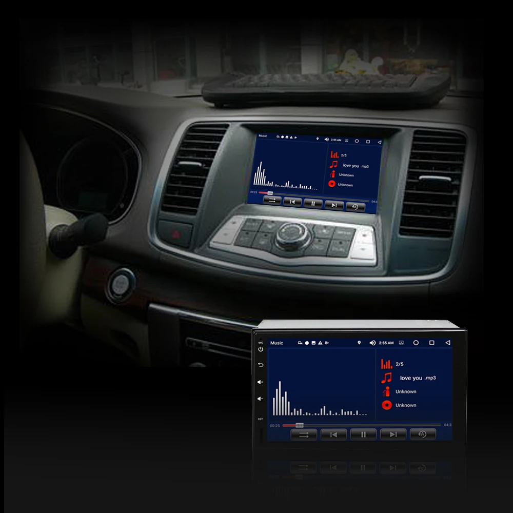 

7inch Car Multimedia Player Audioradio BT Android 8.0 GPS Navigation Car Radio Audio Auto Player with Screen Multimedia Player