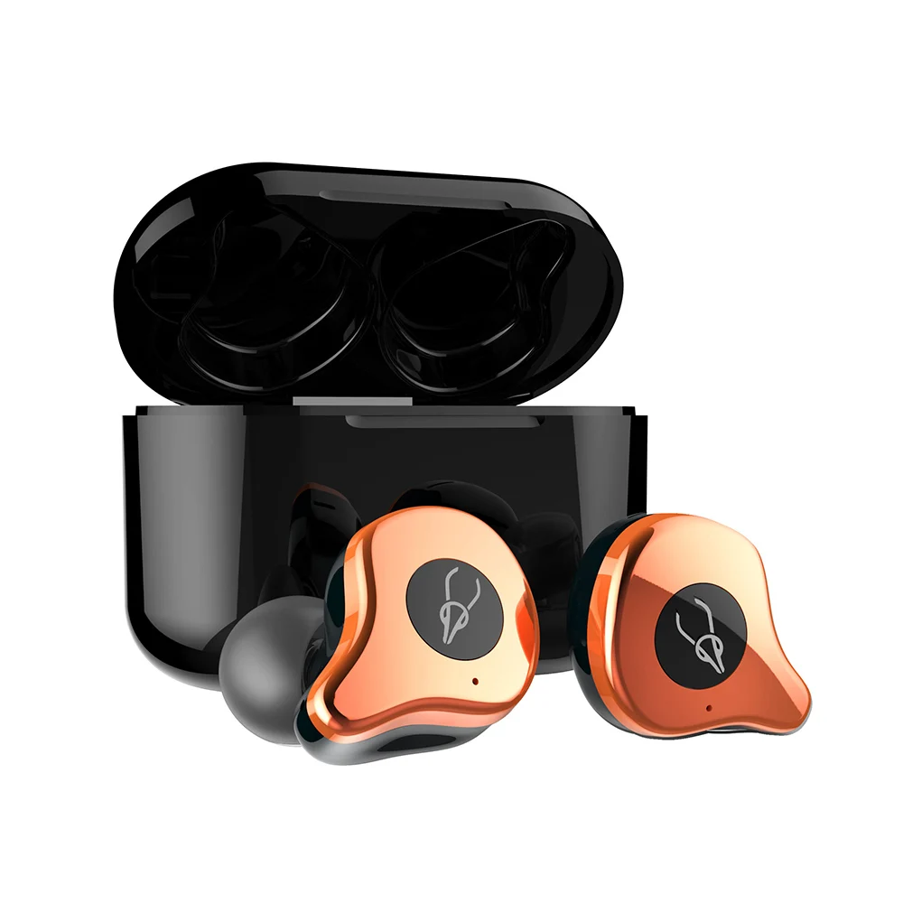 Bluetooth 5.0 Earphones True Wireless Stereo Earphone Fashion 4D Sound Noise Reduction Earbuds with Charging box For Smart Phone