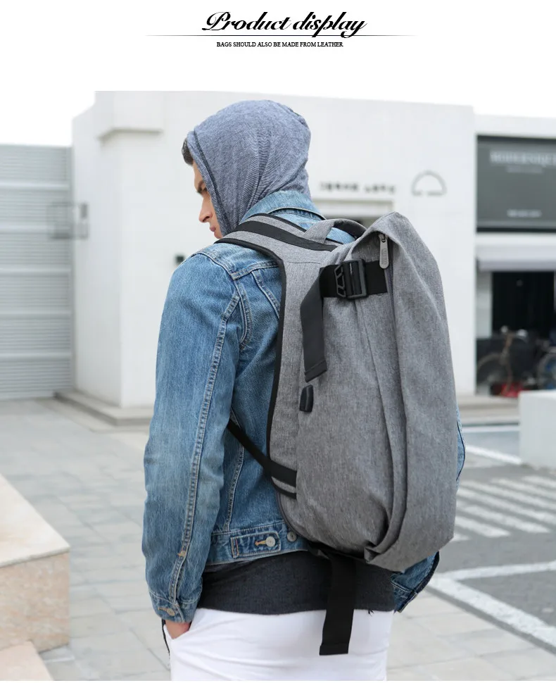 OZUKO, Модный корейский мужской рюкзак для ноутбука, 15,6, дорожная сумка, большая вместительность, Противоугонный рюкзак, школьная сумка, Повседневная водонепроницаемая
