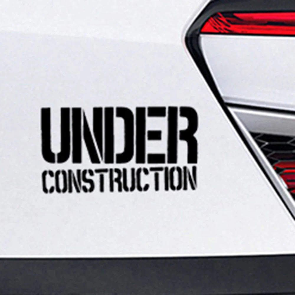 Turbo Decals Are Being Constructed, Vinyl Stickers, Jdm Window Decals, Decorative Personality