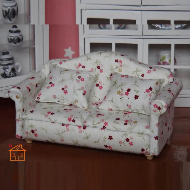 Aliexpress 1 12 Dollhouse Dream Living Room Double Sofa 1 12 Dollhouse Dream Living Room Double Sofa Furniture Doll For Play House Toys Kids