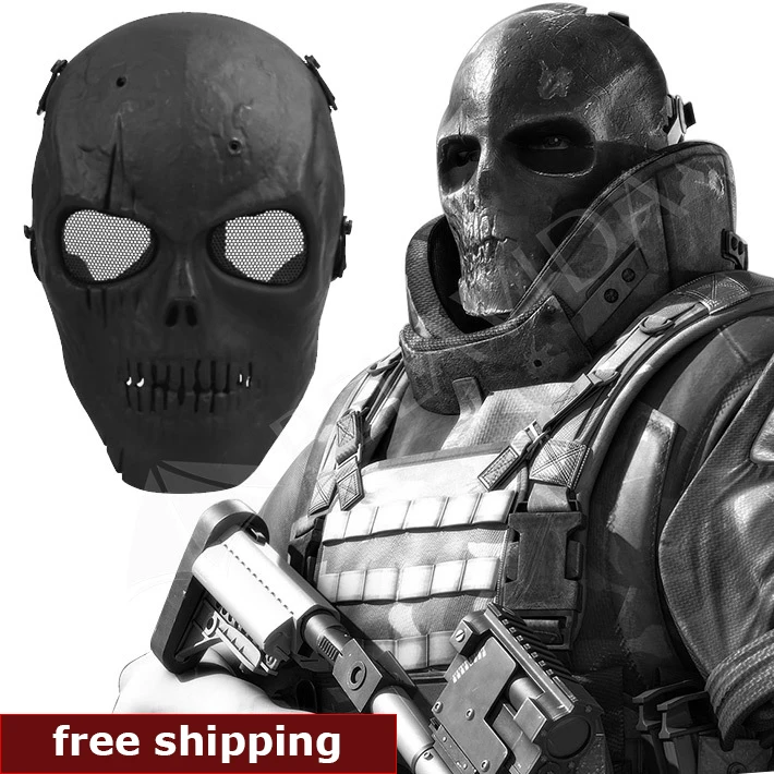 Prix pour Crâne Squelette Airsoft Paintball Gun BB Plein Visage Protéger Masque Coup Casques Mousse rembourré à l'intérieur Noir visière Pleine Couverture Prix pour Crâne Squelette Airsoft Paintball Gun BB Plein Visage Protéger Masque Coup Casques Mousse rembourré à l'intérieur Noir visière Pleine Couverture