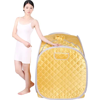 

Yellow Steam Sauna portable sauna room Beneficial skin infrared sauna steam generator capacity 2L Weight loss Calories bath SPA