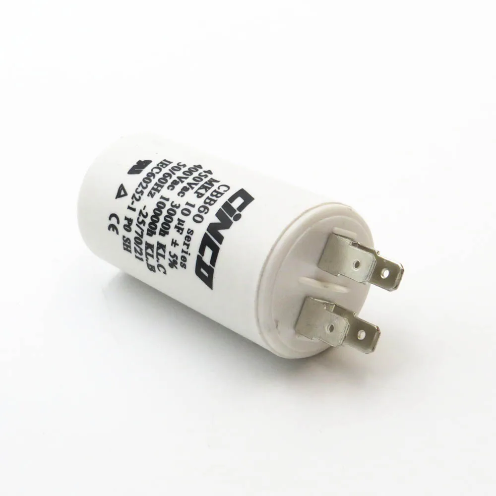 10 UF 400 450 V CBB60 Motor Run Capacitors 4pins SH DB Polypropylene Film Ac Water Pump electrical engine mf mfd mkf Vac Volt |