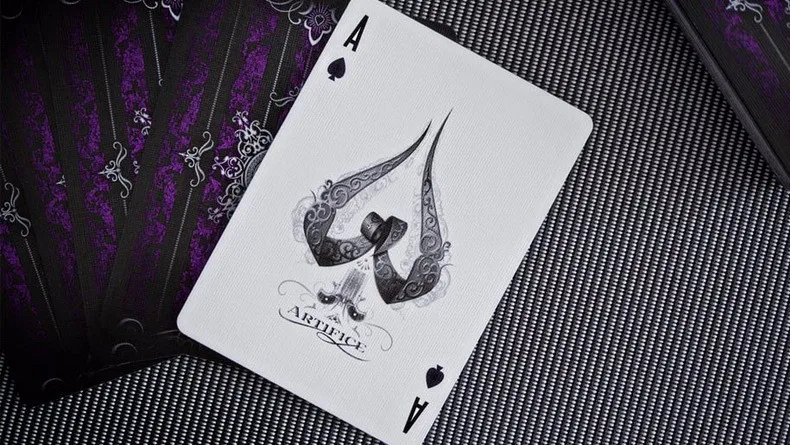 1 шт. фиолетовые художественные колоды элузионистская колода волшебные карты игра в покер для сценического искусства Волшебные трюки для