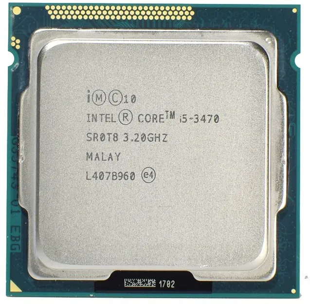 cpus Intel Core i5 3470 LGA 1155 Processor 3.20GHz 5GT/s 6MB L3 Socket 1155 Quad-Core CPU computer processor list