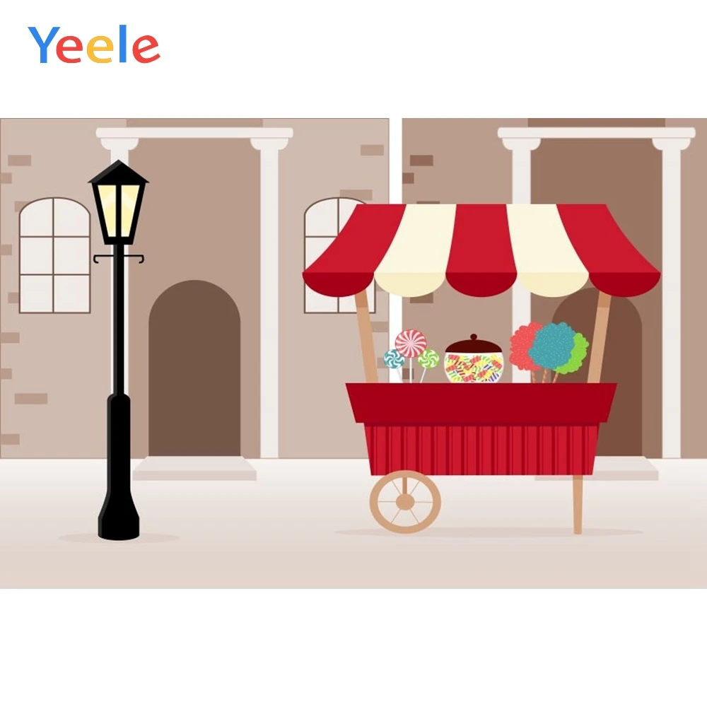 

Yeele Candy Booth Cake Children Birthday Party Photography Backdrop Kids Girl Princess Photographic Backgrounds For Photo Studio