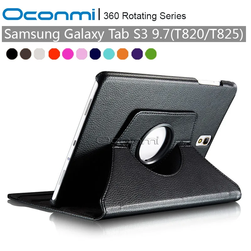 

360 Rotating PU Leather case for Samsung Galaxy Tab S3 9.7 protective cover case for Samsung Galaxy Tab S3 9.7 SM-T820 SM-T825