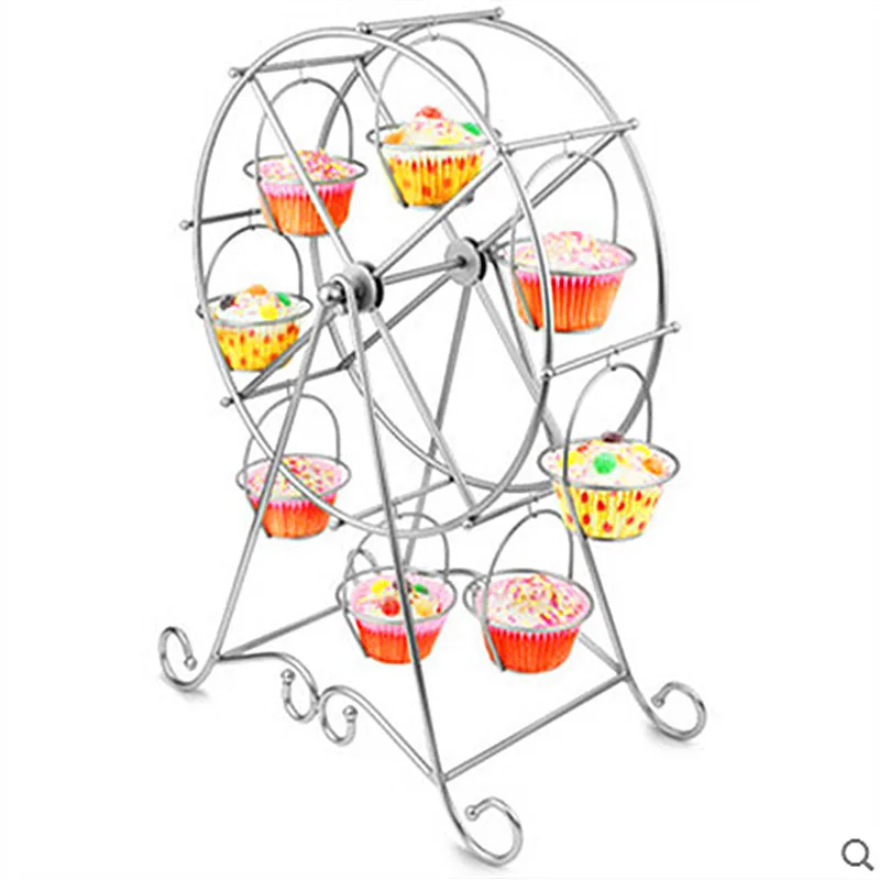 Вечерние вращающиеся подставки 8 держатель для кексов подставка для торта колесо обозрения вечерние принадлежности для магазина Декор свадьба