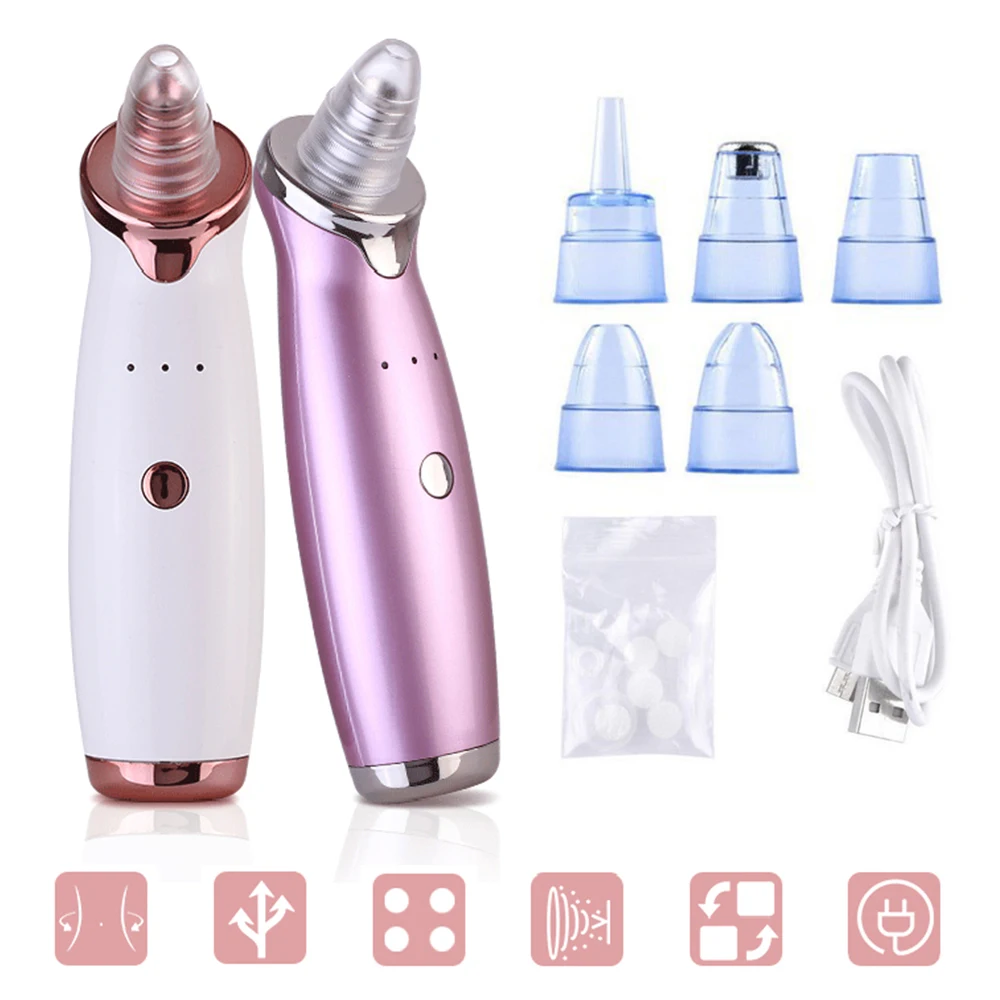 

Blackhead Remover Face Deep Pore Acne Blemish Pimple Removal Vacuum Suction Pore Cleaner Machine Black Spot Dots Face Clean