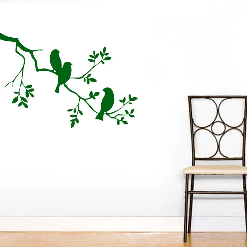 Birds On The Tree Wall Stickers Home Decor Products Adhesive Vinyl Art