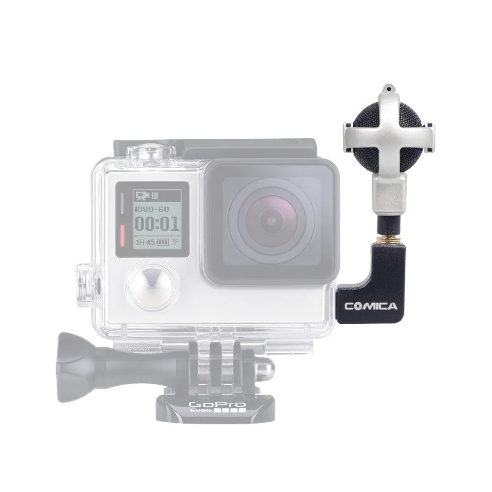 Comica CVM-VG05 Microphone Stereo Ball-shaped Audio Recording for GoPro Hero Action Sport Camera mic | Электроника