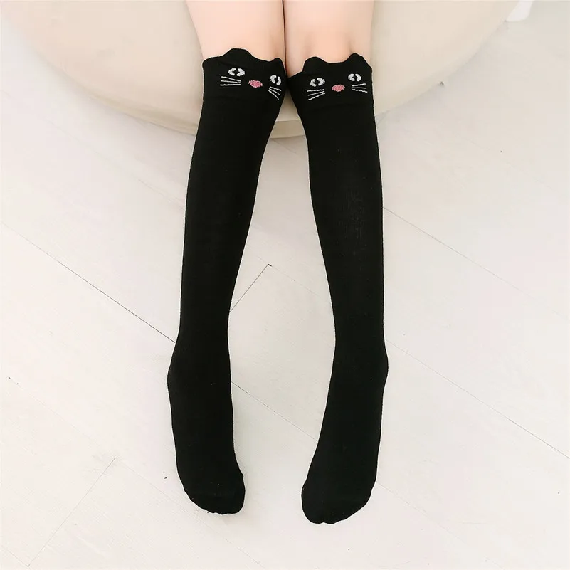 11 Styles Cute Cartoon Girls Sock Print Animal Cotton font b Baby b font Kid Knee