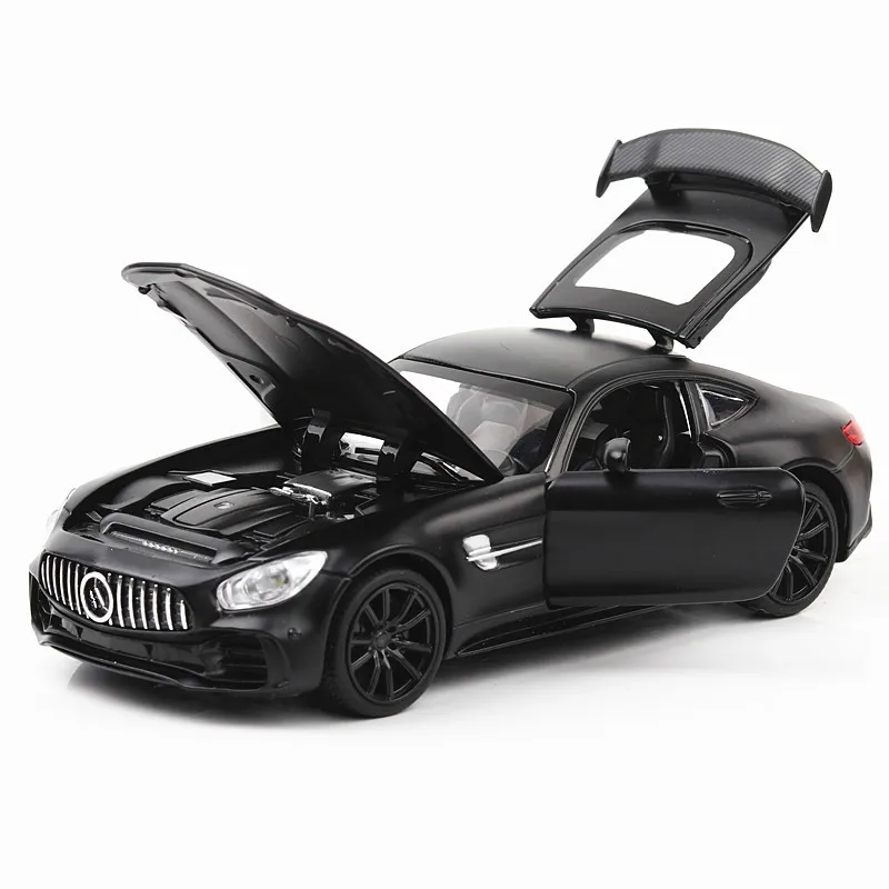 

For Mercedes-Benz GTR AMG Sports Car Model Toy Sound and Light Pull Back Car Diecast Car Toy Perfume Seat Decoration Model Car