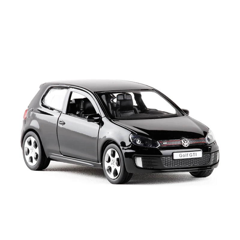 Высокая симуляция RMZ city 1/36 VW Golf GTI MK6 модель автомобиля из сплава литой металл с вытягивающимся назад автомобилем игрушка для ребенка Коллекция подарков