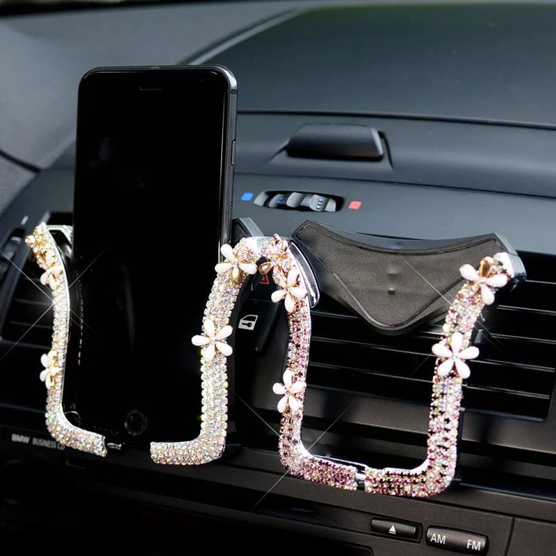 Crystal-Rhinestone-Car-Phone-Holder-Universal-Air-Vent-Mount-Clip-Cell-Phone-Holder-for-iPhone-360-Rotation-3