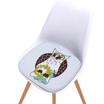 

Owl print Super soft flannel seat cushion cartoon style chair cushion for home kitchen decoration