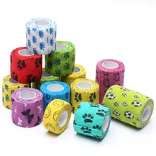 2 дюйма держатели для тату-машинок Обёрточная бумага эластичные кофлекс лента с фокусным расстоянием 25 мм мягкий эластичный самостоятельно пластырная повязка для инструментов для ногтей спортивные боди-арта крышка ленты