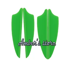 100 шт 1,7" Щит Пластиковые Зеленые стрелы ТПУ Флетчинг лопасти стрельба из лука лук для охоты