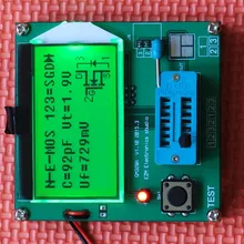 Последние 12864 ЖК-дисплей измерительное устройство для проведения испытаний транзистора диодов и триодов, постоянной ёмкости, универсальный конденсатор LCR и ESR-метр