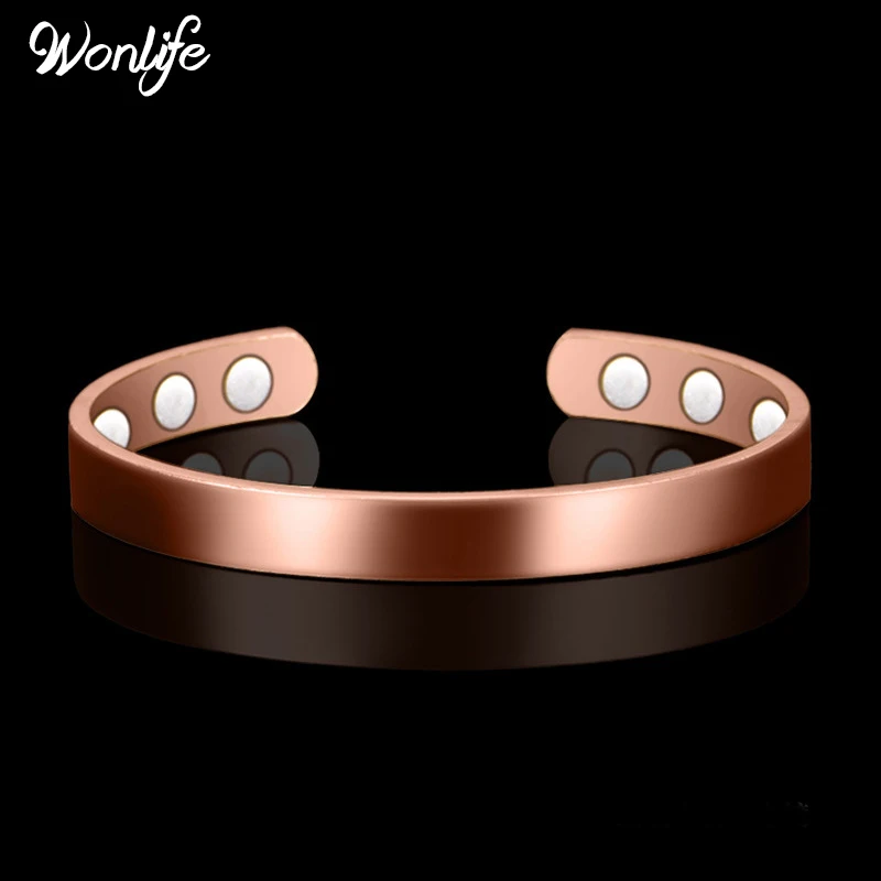 

Wonlife Healthy Copper Magnetotherapy Bangle women Jewelry New Fashion Bio Energy Magnet Bracelets & Bangles Men&women jewelry