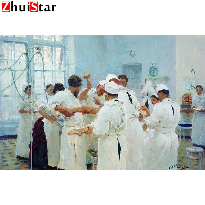 5D diy diamond Painting Doctors embroidery Needlework picture home decor canvas gift ZX | Дом и сад