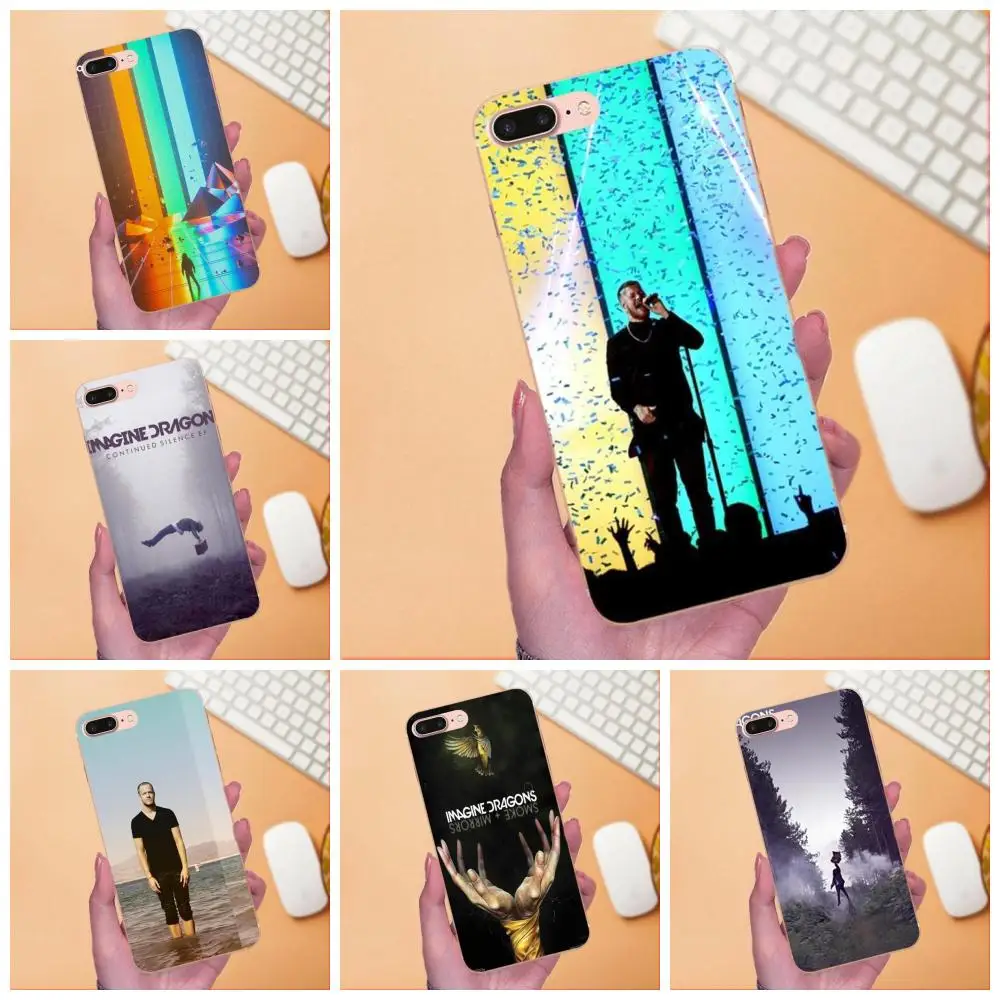Мягкий с рисунком из ТПУ Imagine Dragons Night Music для Apple iPhone 4 4S 5 5C 5S SE 6 6S 7 8 Plus X XS Max XR |
