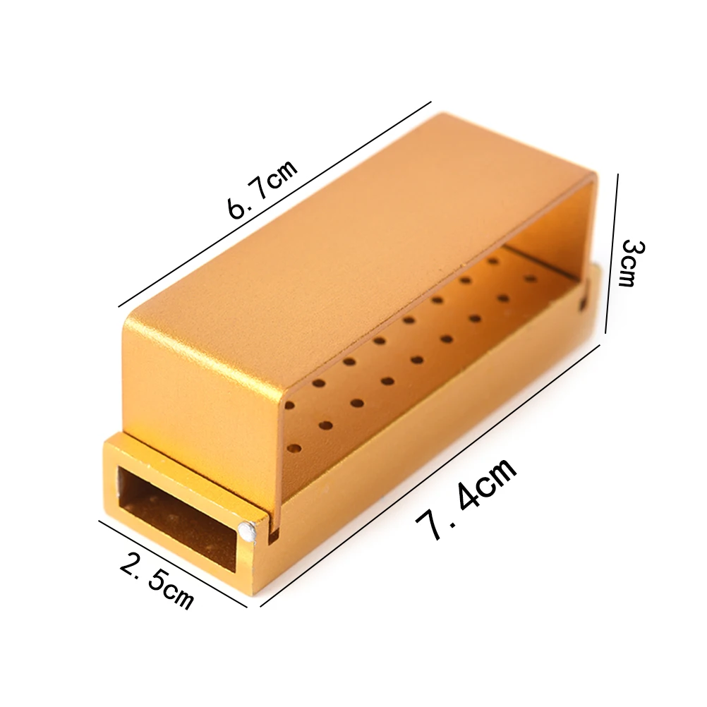 30 отверстий, открывающаяся коробка для дезинфекции, Автоклавный алюминиевый держатель для стоматологических боров, блок для высокоскоростных/низкоскоростных боров