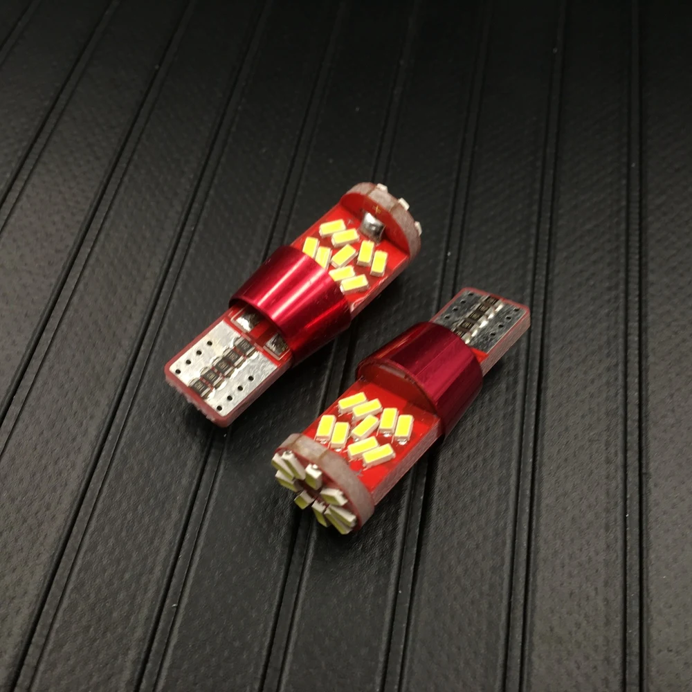 2X T10 белый 3014 27SMD светодиодный автомобильный светильник без ошибок Canbus W5W