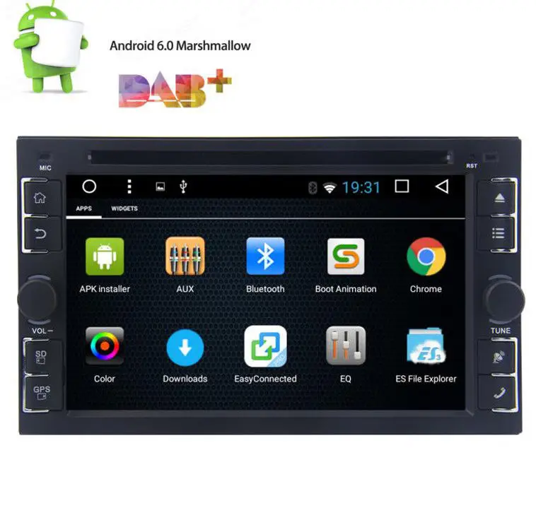 Perfect 6.2" Double Din Android 6.0 Quad-Core Car DVD Player Radio GPS Nav Wifi OBD DAB+ 1