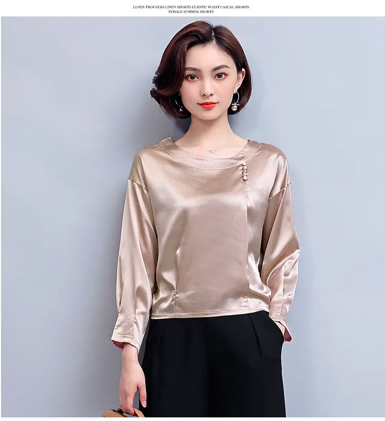 7 Colors New Winter Autumn Slik Blouse Women 2019 Long Sleeve Plus Size Shirts Femme Tops Fashion Casual Chiffon Blusas Mujer (14)