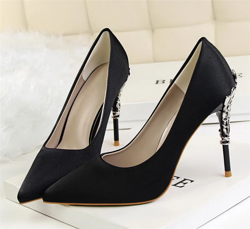 bridal shoes wedding shoes woman gold high heels pointed toe pumps women shoes high heel ladies shoes zapatos de novia