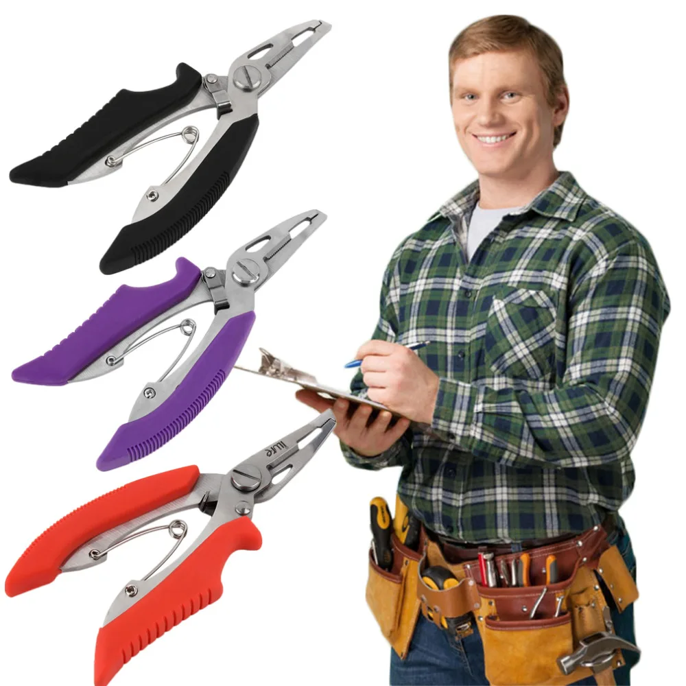 Multifunctional Fish Plier Beak Hook Stripping Stainles Steel Fishing