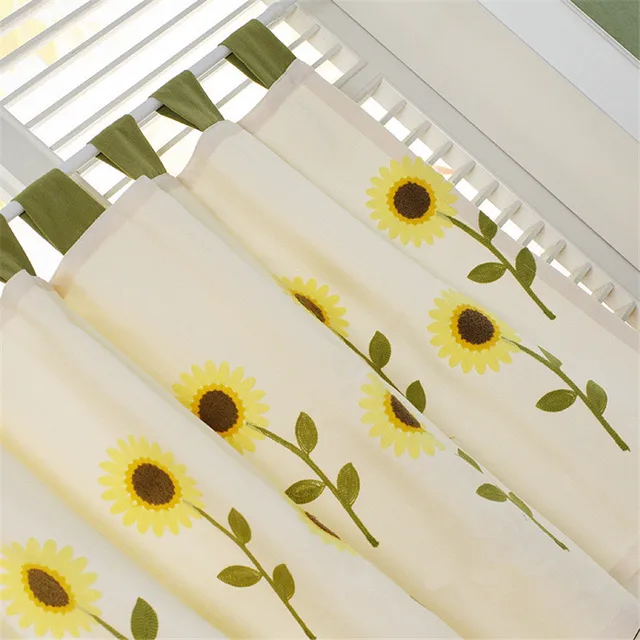 Buy XYZLS Pastoral Style Sunflower Tap Top Blinds Half