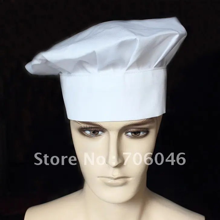 Free shipping, adult chef hat, cook hat, bakery hat 65 cotton 35
