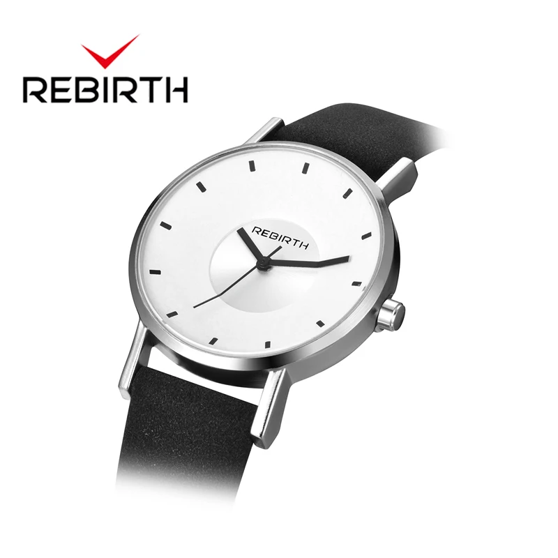 

Relogio Feminino Women Watches Luxury Dress Quartz Watch REBIRTH Luxury Genuine Leather Free Shiping Watch Gift For Lady Ceasuri